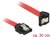 Delock - 6 Gb/s sebességet biztosító SATA-kábel egyenes csatlakozódugóval > lefelé néző SATA-csatlakoz - 83978