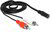 Delock - Audio (Hang)kábel 2 x RCA apa 1 x 3,5 mm 3 tűs Sztereo Jack 1,4 m - 85808