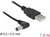 Delock - USB tápkábel DC 5,5 x 2,5 mm-es 90 -os apára 1,5 m - 85588
