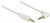 Delock - Stereo Jack kábel 3.5 mm 3 pin apa > apa 2 m 90 fehér - 83757