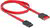 Delock - SATA 6 Gb/s-s bővítőkábel csatlakozódugóval > SATA-s, csatlakozóhüvellyel, 50 cm, piros - 83954