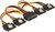 Delock - 15 pin-es SATA kábel bemeneti > 15 pin-es SATA tápcsatlakozó kimeneti 4 x egyenes 15 cm - 60156