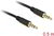 Delock - sztereó kábel 3.5 mm 4 pin csatlakozó > csatlakozó, 0,5 m, fekete - 83434