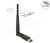 Delock - USB 2.0-s, kétsávos WLAN ac/a/b/g/n Nano Stick, 433 Mbps, külső antennával - 12462