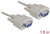 Delock - RS-232 soros kábel D-Sub 9 anya - anya 1,8 m Null Modem - 84077