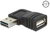 Delock - EASY-USB 2.0-A apa > USB 2.0-A anya bal/jobb forgatott adapter - 65522