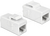 Delock - Keystone modul, RJ45-aljzat > RJ45-aljzat, Cat.6 UTP, fehér - 86379