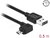 Delock - EASY-USB 2.0 A-típusú apa > EASY-USB 2.0 Micro-B típusú apa, balra/jobbra ferde, 0,5 m, fekete - 83847