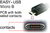 Delock - EASY-USB 2.0 A-típusú apa > EASY-USB 2.0 Micro-B típusú apa, döntött felső/alsó 0,5 m, fekete - 83849