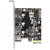 Delock - PCI Express kártya > 4 x USB-A 3.0, telepítő CD-vel - 89297