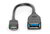 DIGITUS - USB-C - USB-A adapter / átalakító, OTG, 0,15 m - AK-300315-001-S