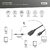 DIGITUS - USB-C - USB-A adapter / átalakító, OTG, 0,15 m - AK-300315-001-S