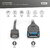 DIGITUS - USB-C - USB-A adapter / átalakító, OTG, 0,15 m - AK-300315-001-S
