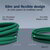 DIGITUS - CAT 6A F-FTP Slim patch kábel, 1,5 m, zöld - DK-1632-A-015S-G