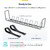 Startech - Asztali kábelrendező tálca, 24" hosszú, fém kosár stílusú kábelrendező - S1MB-DESK-CABLE-TRAY