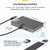 Startech - USB-C - négymonitoros munkaállomás adapter, 4K 60Hz DisplayPort, 140W PD - QUAD-USB-DP-ADAPT