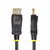Startech - 2 m-es DisplayPort - HDMI adapterkábel, 4K 60Hz HDR - 2M-DP-HDMI-4K60-HDR