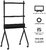 Gembird - TV-állvány, 139 cm - 204 cm, fekete - TVS-86F-02