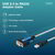 Assmann-DIGITUS USB 2.0 - RS232 adapterkábel, 1,8 m, integrált FTDI chipset - DA-70170