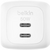 Belkin - BoostCharge Pro 2 portos USB-C GaN töltő, 50 W - WCH019KQ1MWH-B6