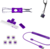 LORGAR - Pro KBP70TKLW (US LAYOUT) - TOXIC PURPLE SWITCH - WHITE - LRG-KBP70TKLW-WH-US