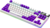 LORGAR - Pro KBP70TKLW (US LAYOUT) - TOXIC PURPLE SWITCH - WHITE - LRG-KBP70TKLW-WH-US