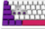 LORGAR - Pro KBP70MW (US LAYOUT) - TOXIC PURPLE SWITCH - WHITE - LRG-KBP70MW-WH-US