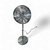 Aarven - Aero STL-40M 40cm álló ventilátor - Króm - AERO-STL-40M