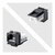 Startech - 24 db-os RJ45 Ethernet Keystone Jack - C6KEY110BK24PK