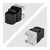 Startech - 24 db-os RJ45 Ethernet Keystone Jack - C6KEY110180BK24PK