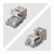 Startech - 10 db-os RJ45 Ethernet Keystone csatlakozó - C6AKEYTLSTP9010PK