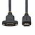 Startech - 2 m-es panelre szerelhető HDMI-kábel, nagy sebességű HDMI panelre szerelhető hosszabbítókábel, 4K 60Hz/1440p 144Hz - HDMI2PNLFM-2M