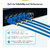 Startech - 4 m-es kék ultravékony Cat6A Ethernet kábel, csomómentes, FTP - N6APATSTP34BLS4M