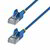 Startech - 4 m-es kék ultravékony Cat6A Ethernet kábel, csomómentes, FTP - N6APATSTP34BLS4M