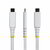 Startech - 50 cm-es USB4 kábel, 40 Gbps, USB-IF tanúsítvánnyal - CC50CM40GUSB4TPW