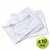 Irattartó tasak, A3, PP, patentos, RAPESCO "Eco", áttetsző, (10 db)
