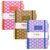 Spirálfüzet, B5, vonalas, 100 lap, PUKKA PAD "Floral Project Book", vegyes minta