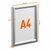 Infokeret, alumínium, kültéri, A4, DURABLE "Outdoor", ezüst