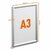 Infokeret, alumínium, kültéri, A3, DURABLE "Outdoor", ezüst