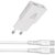 AVAX CH6413 30W GaN töltő és 60W USB-C szilikon kábel csomag, fehér