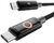 AVAX CB654 PULSEY 60W USB-C gyorstöltő kábel, fonott, 1m, szürke