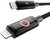 AVAX CB651 PULSEY 27W USB-C - Lightning gyorstöltő kábel, fonott 1m, szürke