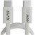 AVAX CB610W MAGNETY 100W USB C mágneses gyorstöltő kábel, fonott 1m, fehér