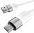 AVAX CB312 GLOWY 18W USB-A - USB-C gyorstöltő kábel 1m, fehér