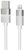 AVAX CB310 GLOWY USB-A - Lightning töltőkábel 1m, fehér