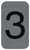 Információs tábla, öntapadó, 2,5x4,4 cm, alumíniumhatású, EXACOMPTA, 3-as