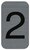 Információs tábla, öntapadó, 2,5x4,4 cm, alumíniumhatású, EXACOMPTA, 2-es