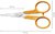 Varróolló, 10 cm, hajlított, FISKARS "Classic", narancssárga