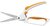 Varróolló, 26 cm, FISKARS "EasyAction™", narancssárga