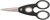 Olló, konyhai, 22 cm FISKARS "Functional ReNew", fekete